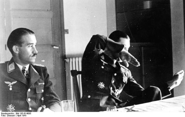 Adolf Galland con Werner Mölders