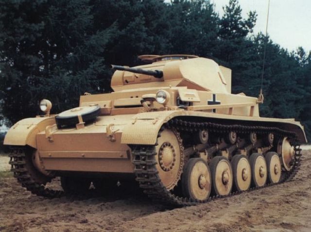 Panzer II Ausf. B perteneciente a el German Army Tank Museum de Munster