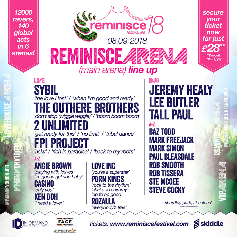 Reminisce Festival Line up 2018