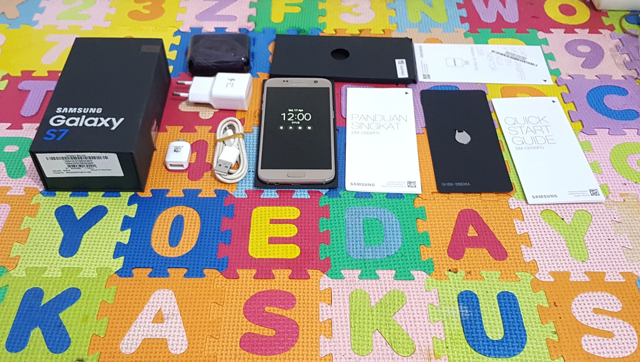 Sell Samsung Galaxy S7 Flat Gold Dualsim Ex Sein Fullset bisa tt