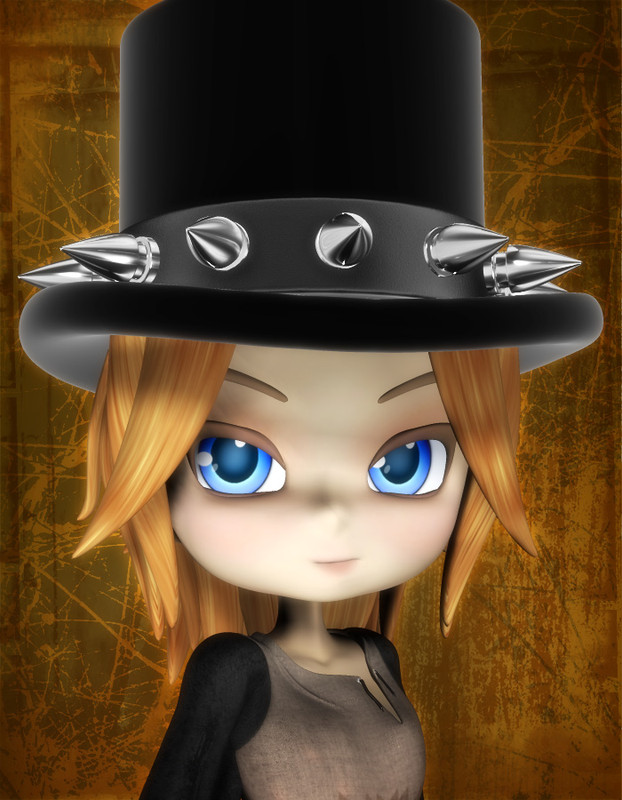 Goth Top Hat for Cookie
