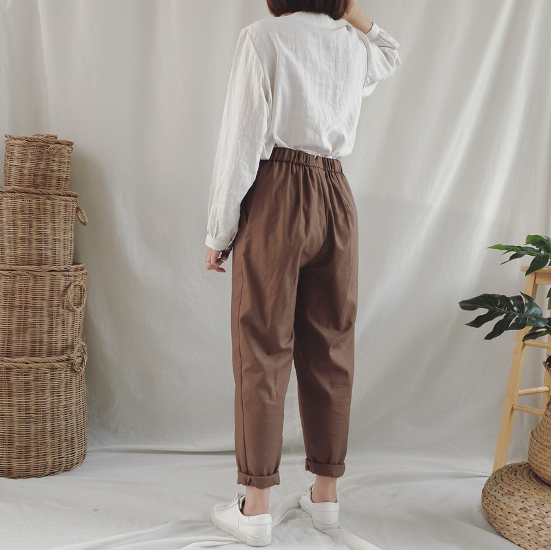 Charlie Pants : Brown - Women's Pants - Cotton & Hemp Brown