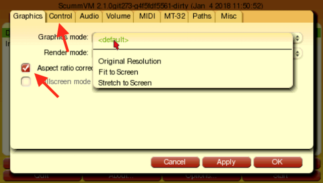 Screenshot of ScummVM-2.1.0git-rsn8887.3-psp