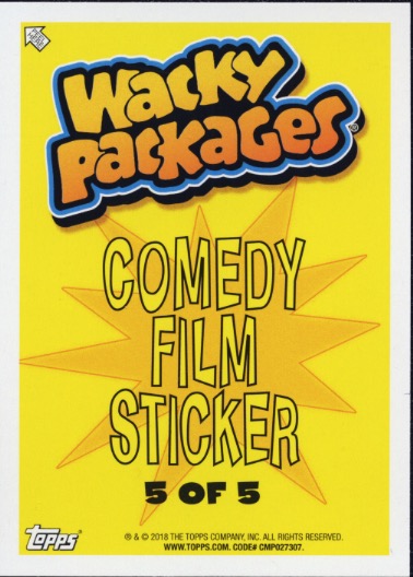 2018 WACKY PACKAGES GO TO THE MOVIES CLASSIC FILM STICKERS BONUS SET ALL 20/20