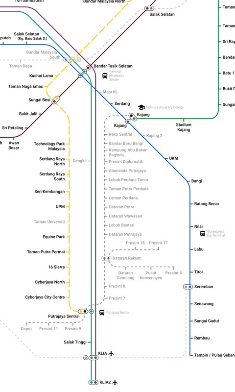 FOURTH LRT LINE (Previously Putrajaya Monorail) | Federal Territory ...