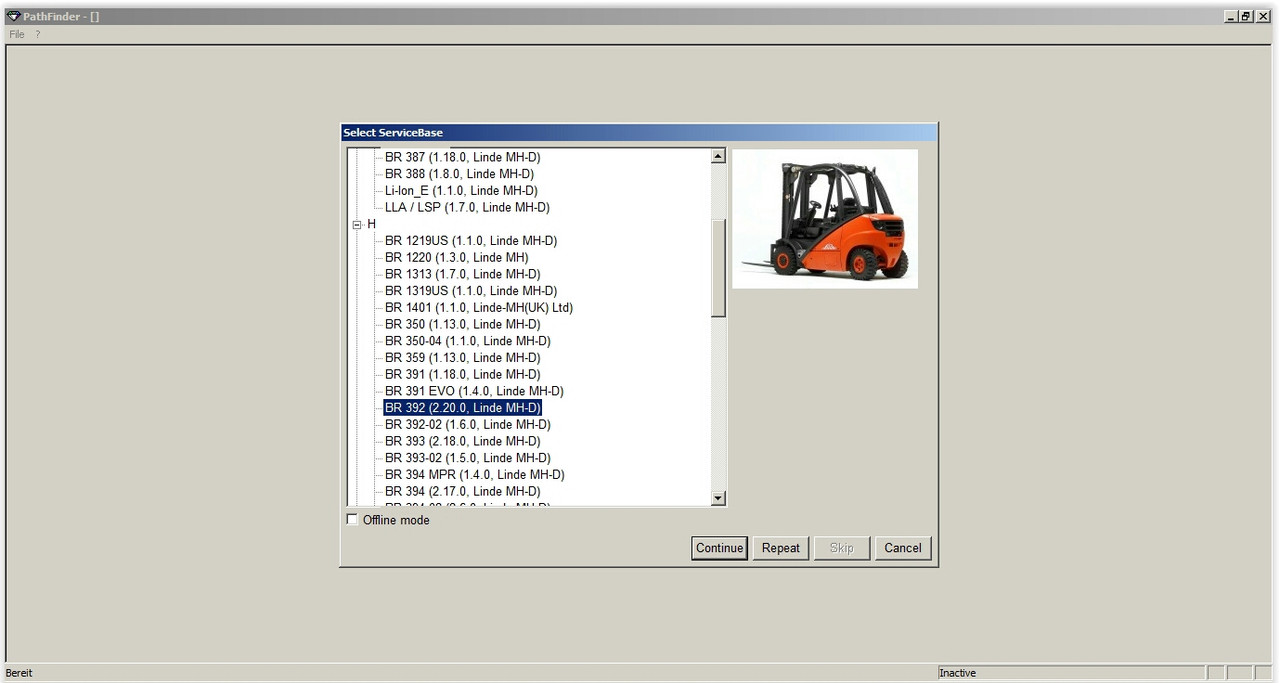 linde pathfinder requriements