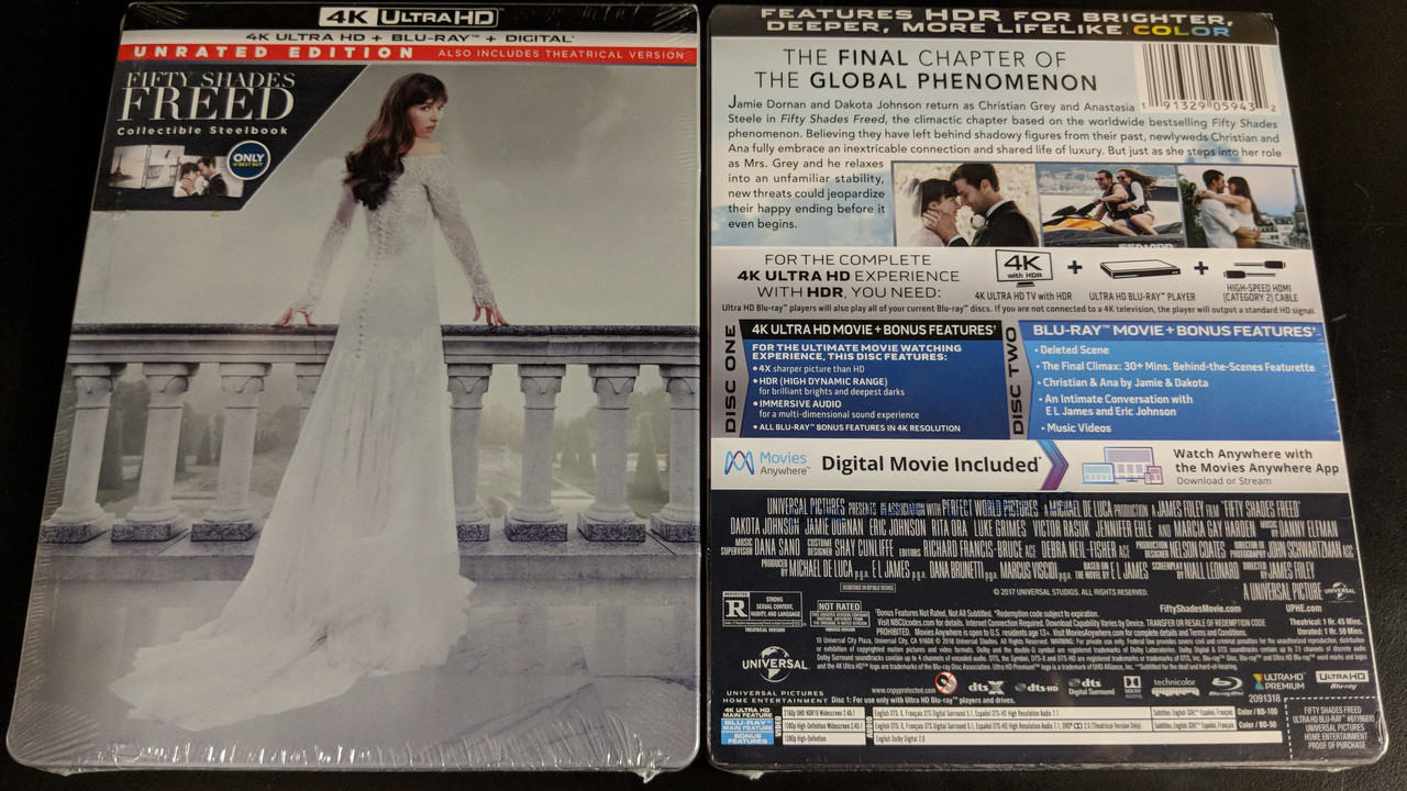 Fifty Shades Freed 4k 2d Steelbook Best Buy Exclusive Blu Ray Forum