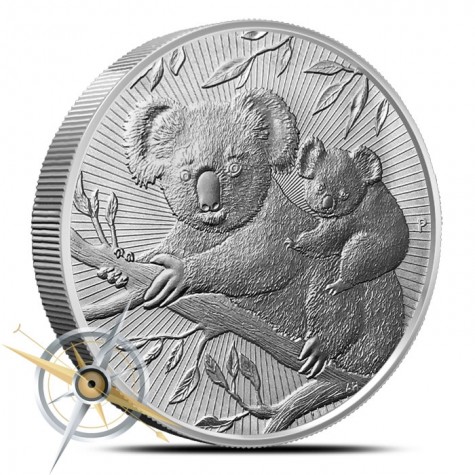 2018 2 oz Silver Australian Koala Perth Mint BU Next Generation Series