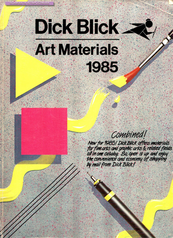 Art Materials Dick Blick 1985 Izgi Roman Diyar   ART MATERIALS DICK BLICK 1985 001 