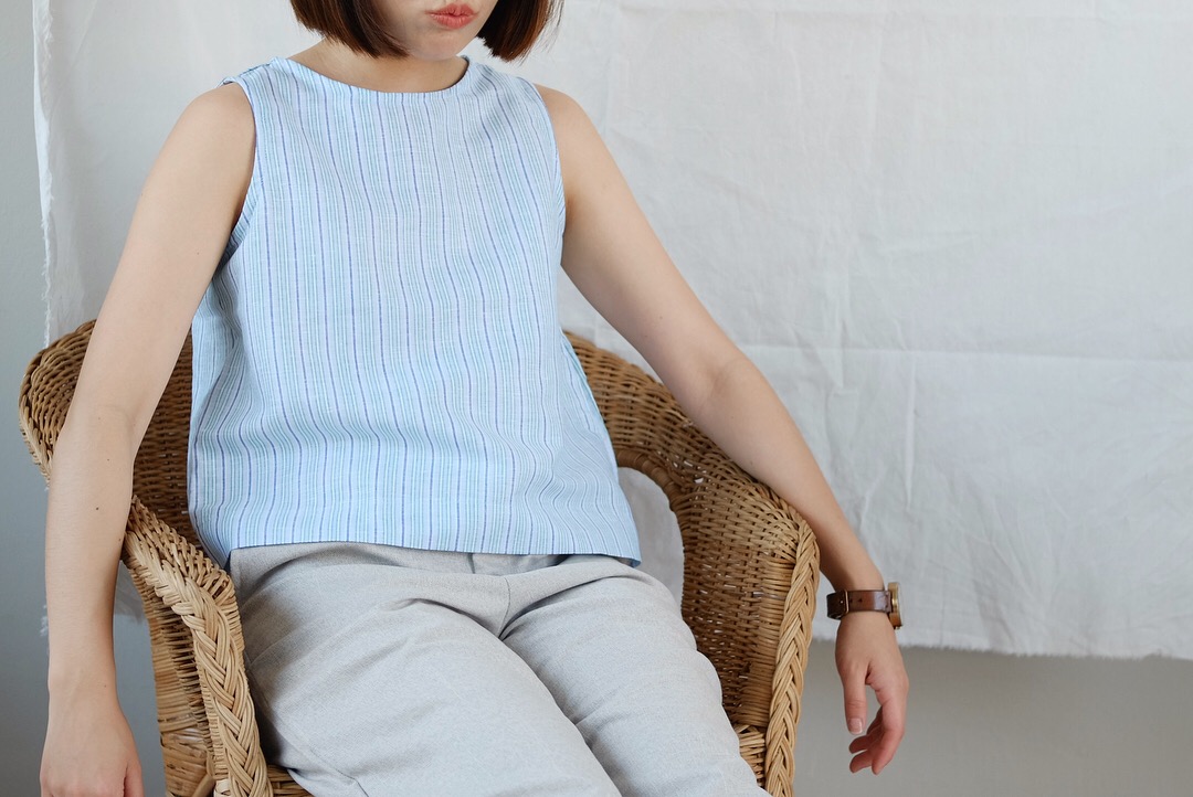 Candy Cropped Top - Women's Vests - Cotton & Hemp Green