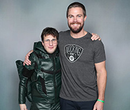 I'm having the best day of my life meeting the man himself the legend Stephen Amell the Green Arrow