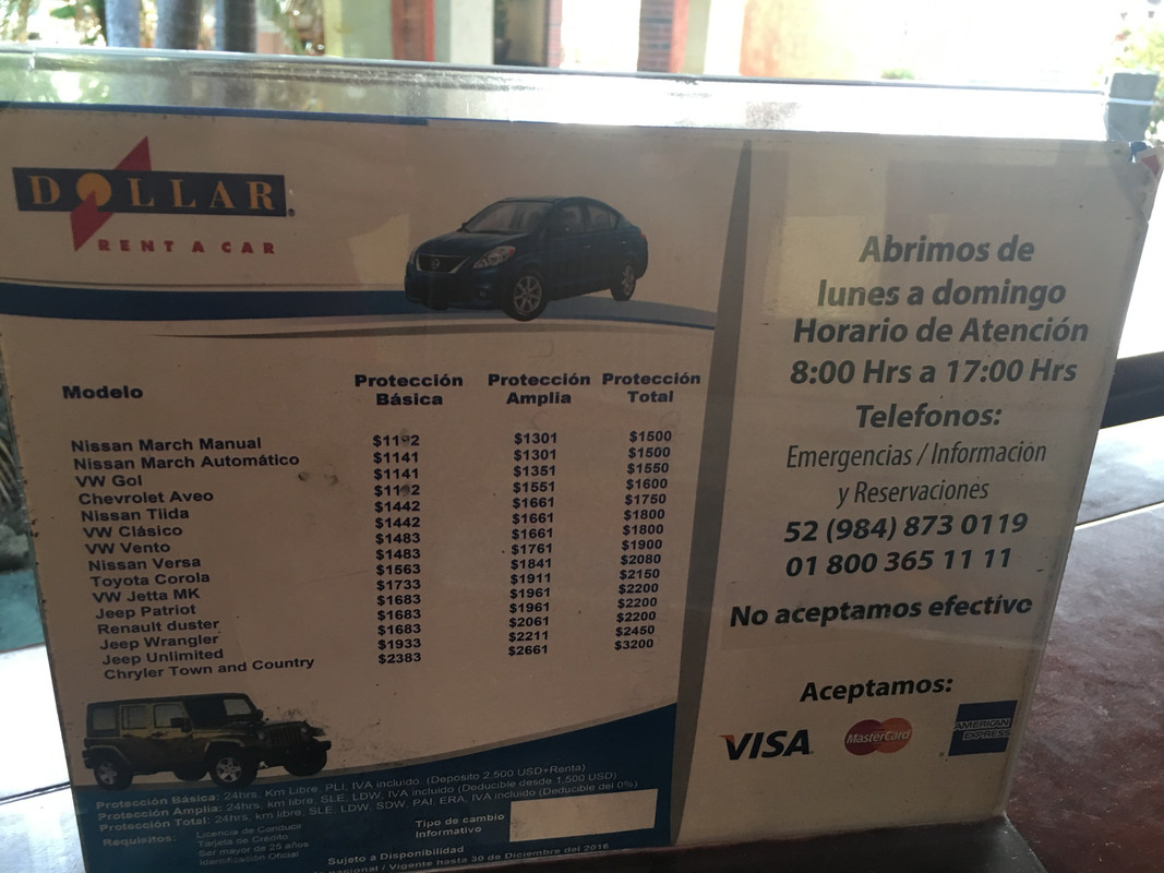 Dollar rent a car. Alquiler de coche en Riviera Maya - Forum Riviera Maya, Cancun and Mexican Caribbean