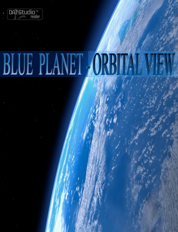 00 main blue planet orbital view daz3d
