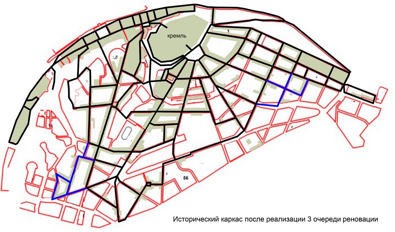 Лучевая схема города