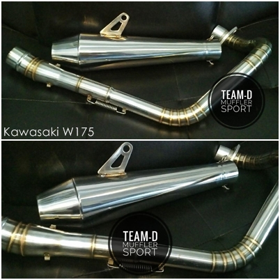 Knalpot Custom Stainless untuk Kawasaki W175