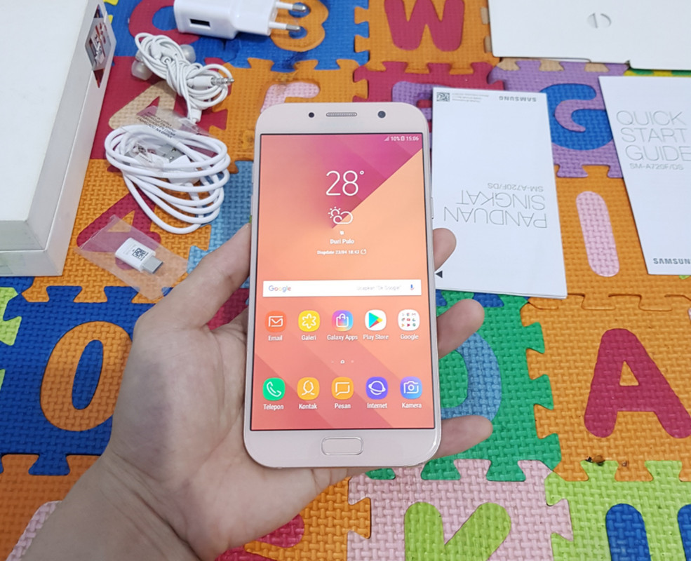 Sell Samsung Galaxy A7 2017 Rosegold Dualsim Sein Fullset bisa tt