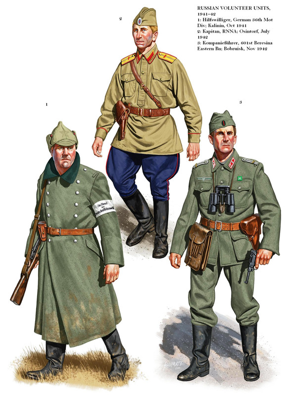 Láminas Aliados de Alemania, Cosacos y Rusos - La Segunda Guerra Mundial