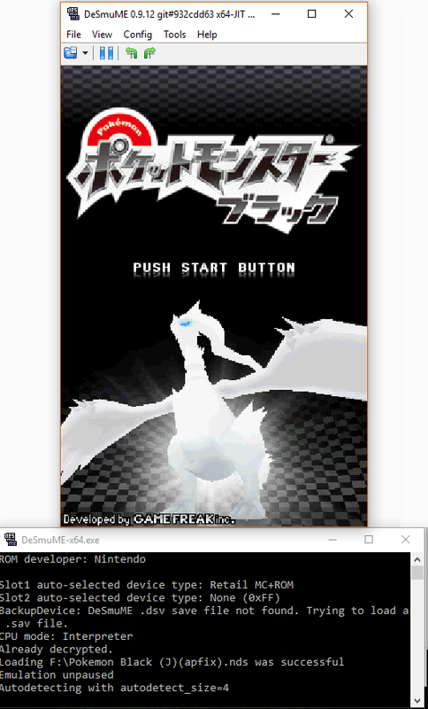 black and black 2 pokemon memory link on mac emulator desmume